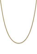 nice little heart yellow gold spiga childrens necklace